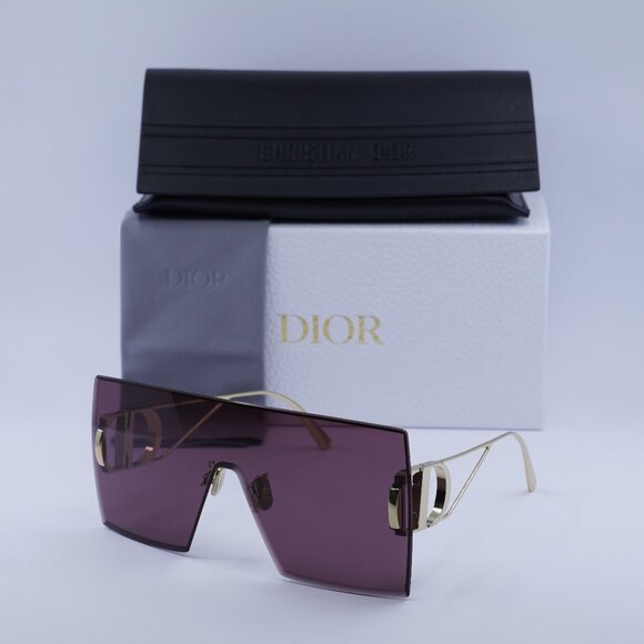 Final Price! Dior 30MONTAIGNE M1U B0D0 Gold/Burgundy Sunglasses
